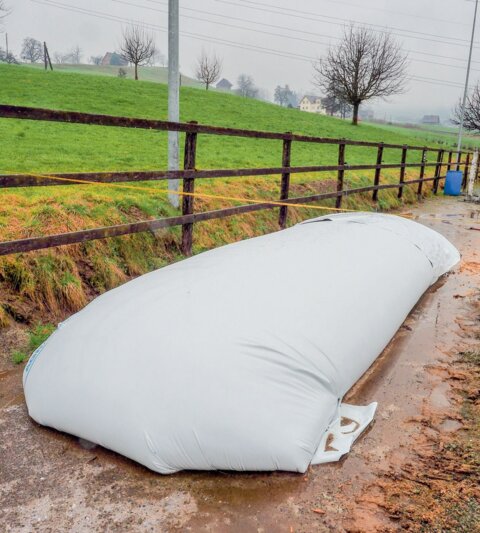 Lagerung auf einer Betonfläche